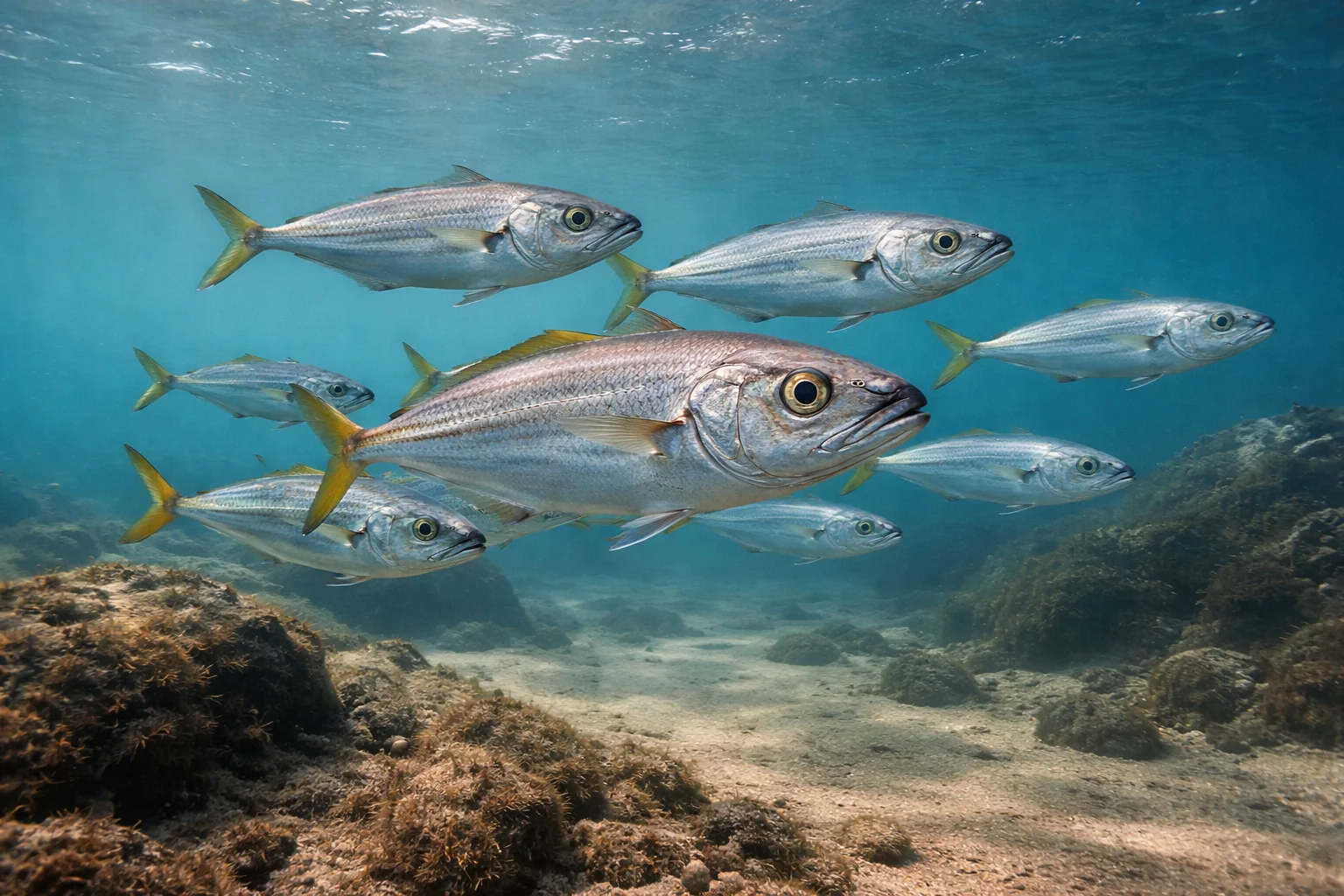 Les secteurs favorables à la pêche du chinchard en Atlantique